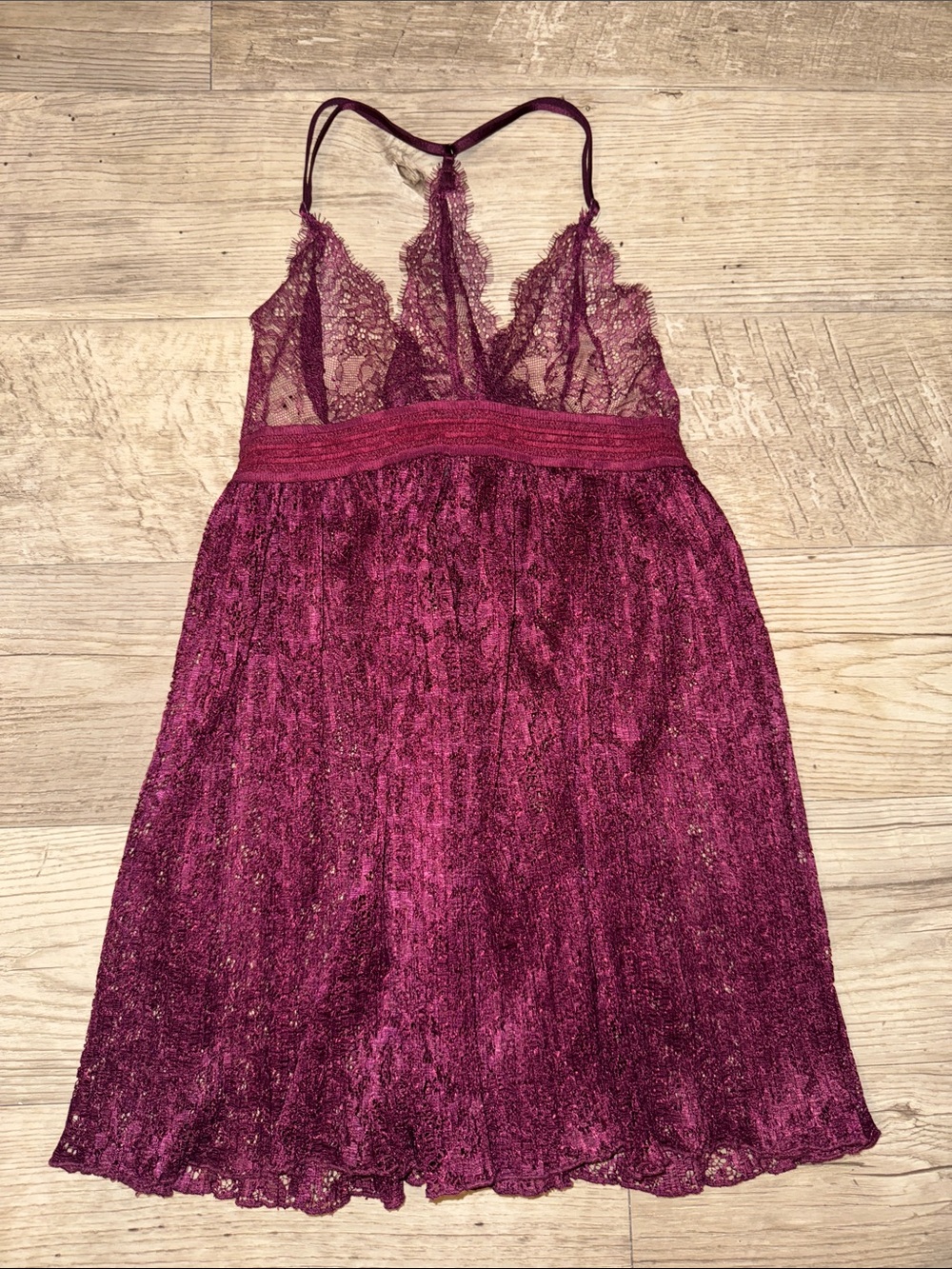 Victoria's Secret Plum Lace Babydoll Lingerie Nightgown